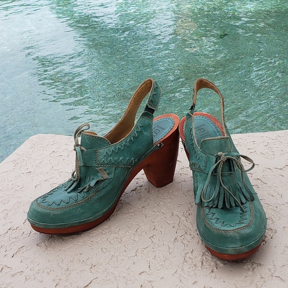 Latigo Shoes - Latigo 'Cactus' Anthropologie Green leather 9